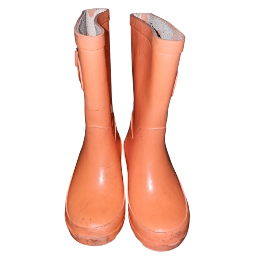 Orange Rain Boots
